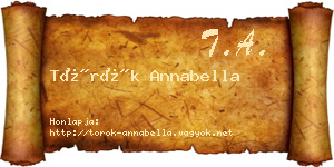 Török Annabella névjegykártya
